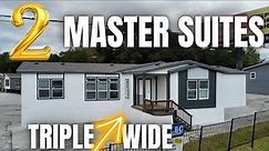 100% among the TOP triple wide mobile homes that EXIST! 2 master suites! Prefab House Tour