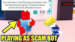 Playing as a SCAM BOT Roblox Jailbreak