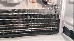 Rapid defrosting of ice evaporator coils GE profile freezer