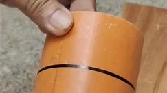 How to draw straight line on PVC pipe #shortvideo #diy #carpentry