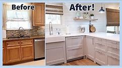 DIY Small Kitchen Remodel | Before and After Ikea Kitchen | 90s Kitchen Extreme Makeover