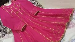 Anarkali Style Fancy Frock Complete Steps of Cutting Stitching and Designing