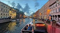 Вечерний Санкт-Петербург под сверхшироким углом: атмосферная прогулка по красивому городу, лето 2021
