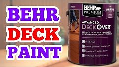 Behr Premium Advanced Deck Over Product Overview | Home Depot Deck Paint