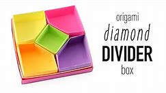 Origami Diamond Divider Box Tutorial DIY - Paper Kawaii