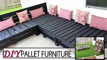 How to Make a DIY Patio Sectional with Pallets