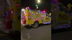 Fire trucks on Christmas Parade!￼