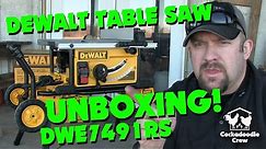DeWalt 10" Jobsite Table Saw - UNBOXING the DWE7491RS