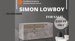 SIMON LOWBOY - AVAILABLE!! ORDER YOURS NOW!! $329.99 only Organize in Style! Get your hands on our sleek and spacious drawer, perfect for decluttering any space. Our SIMON LOWBOY has a desire for simplicity, clean lines, and dark timbers, this range exudes influences from calming trends. - Grab it now while it lasts! FOR ONLY $329.99!! - SKU: 20305251 Product Features: • Frame is made from solid MDF for strength and long-lasting quality • Features three spacious drawers and a big coupe with two 