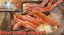 Sams choice snow crab legs review (how many are in a box)