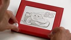 Lightning McQueen Etch a Sketch Art
