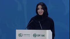 "Climate change is not gender neutral." - Razan Khalifa Al Mubarak at COP28