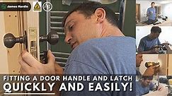 How to Install a Door Handle and Latch (QUICKLY AND EASILY!) 🚪