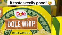🍍 Dole Whip at Costco! This pineapple frozen treat is made with real fruit and tastes really good! It wasn’t the same as the original Dole Whip at Disneyland but I still liked it! Have you guys tried this? 🤔 Get 8 cups for $10.49! #costco #dolewhip #pineapplelover