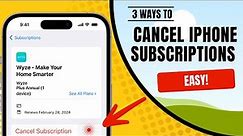 How To Cancel Subscriptions On iPhone or iPad - 3 Ways