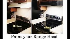 How to Paint your Old Range Stove Hood