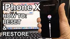 How To Reset & Restore your Apple iPhone X - Factory Reset