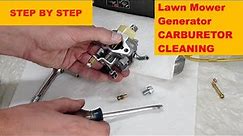 Lawn Mower and Generator Carburetor Cleaning. Step By Step. Part 1.