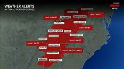 Dangerous overnight tornado potential ramps up in the Southeast