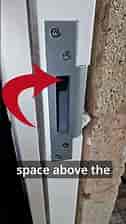 How to Adjust a Front Door Strike Plate #shorts