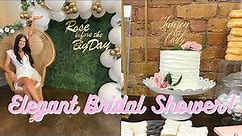 COME TO MY ELEGANT BRIDAL SHOWER! | Bridal Shower Vlog, Bridal Shower Ideas