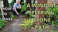 How to make a small Stepping Stone Garden Path