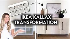 DIY IKEA HACK KALLAX TRANSFORMATION | FLUTED SIDEBOARD