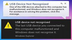 Troubleshooting USB Device Not Recognized: Fixing Common Issues