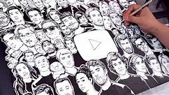 Drawing 50 YOUTUBERS picked by YOU!!!!