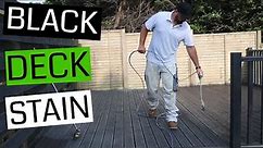 How to Stain a Deck with a Sprayer - Deck Re Spray in Black