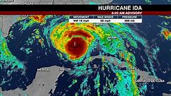 Tracking Hurricane IDA 8 a.m. update