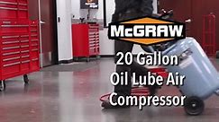 20 Gallon 135PSI Oil-Lubed McGraw Air Compressor
