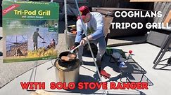 First Use/cook Coghlans Tripod Grill With Solo Stove Ranger first impressions and Review.