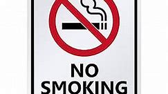 SmartSign "No Smoking" LawnBoss® Sign | 10" x 12" Aluminum Sign With 3' Stake
