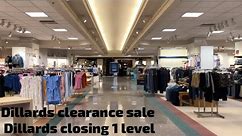 Dillards transition from normal to clearance (mid rivers mall)