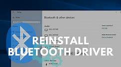 How To Reinstall Bluetooth Driver in Windows 11/10