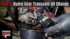 Ferris Hydro Gear Transaxle Oil Change