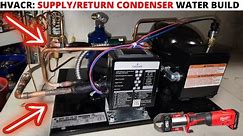 HVACR/PLUMBING: Installing Supply/Return Condenser Water Piping For Water Source Condensing Unit