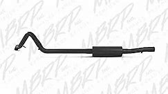 MBRP S5514BLK Muffler before Axle Black Coated Off-Road Tail Pipe