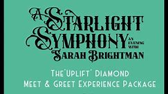 Sarah Brightman: NEW ‘Uplift’ Diamond Meet & Greet Experience Packages in Las Vegas
