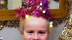 Christmas tree themed hairstyles for the little ones!