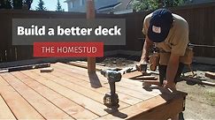 Building a deck with pressure treated lumber