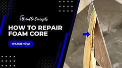 How To Repair Foam Core #handmade #fiberglass #widebody