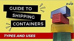 Different Types of Containers for Shipping Goods | Dry Containers, Reefer Containers | PWIP