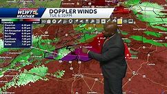 Tracking tornado warning in Owen County
