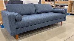 Fabric Sofa available in two colours , blue ( 1752684) or Oyster Gray (1585965) $699.99 , selection may vary. #costco #costcocanada #costcofurniture #costcomarkham #costcofinds #costcohaul #costcobuyscanada #sofa | costcobuyscanada