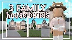 3 Free Bloxburg Family House Builds | 1 & 2 Story (Roblox)