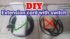 HOW TO MAKE EXTENSION CORD WITH SWITCH | PAANO GUMAWA NG EXTENSION CORD NA MAY SWITCH