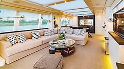This award-winning houseboat with modern interiors has just gone on the market