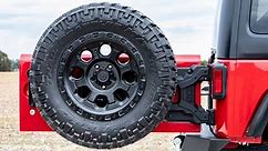 Jeep Wrangler JK Heavy Duty Hinged Spare Tire Carrier by Rough Country